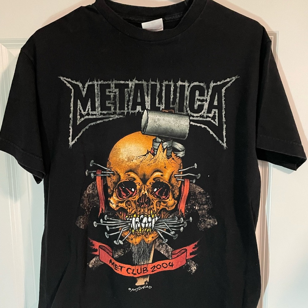 Metallica fan club band pusshead t-shirt 2004